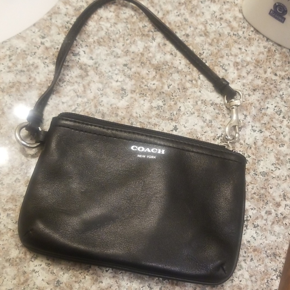 Black Coach Wristlet